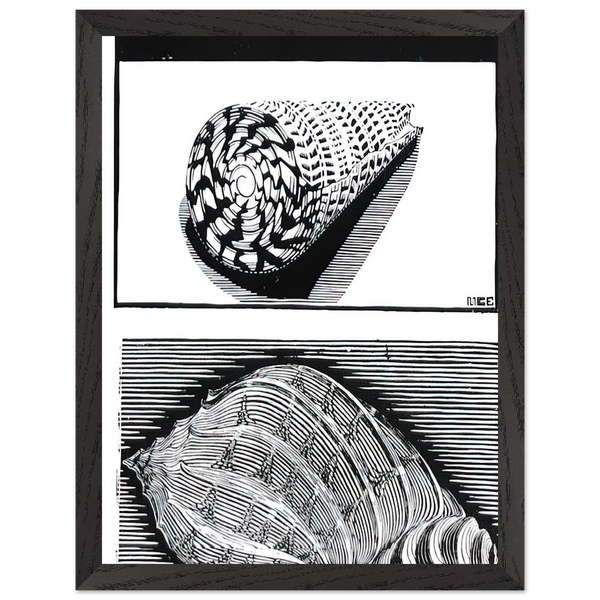 SEA SHELLS by MC Escher — Framed art print at Zephyeer