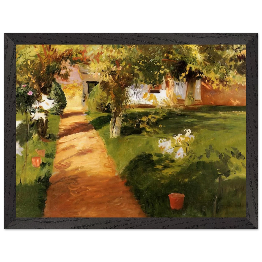 Millet's Garden by John Singer Sargent — Framed art print at Zephyeer