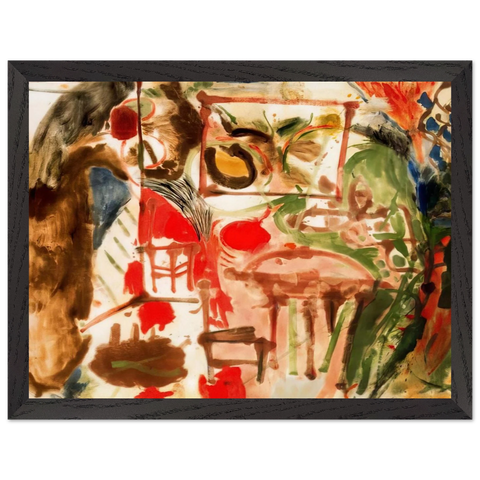 Interior - 1957 by Helen Frankenthaler — Framed art print at Zephyeer