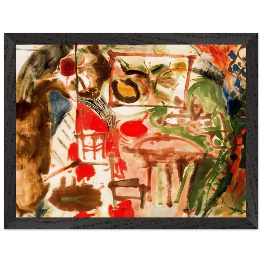 Interior - 1957 by Helen Frankenthaler — Framed art print at Zephyeer