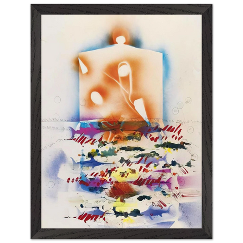 PESCI SPADA 1988 by Alighiero Boetti — Framed art print at Zephyeer