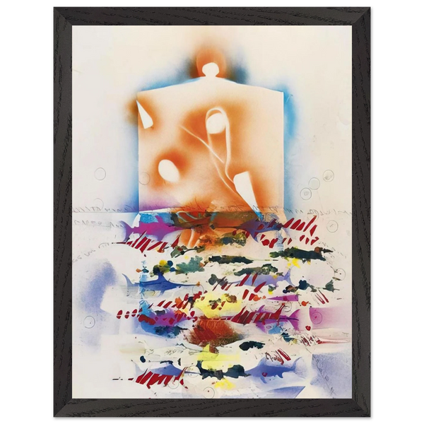 PESCI SPADA 1988 by Alighiero Boetti — Framed art print at Zephyeer
