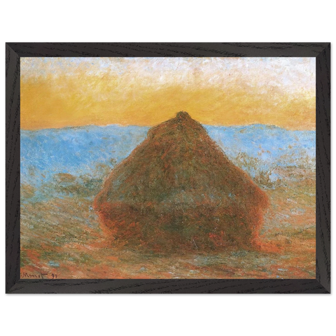 Grainstack by Claude Monet — Framed art print at Zephyeer