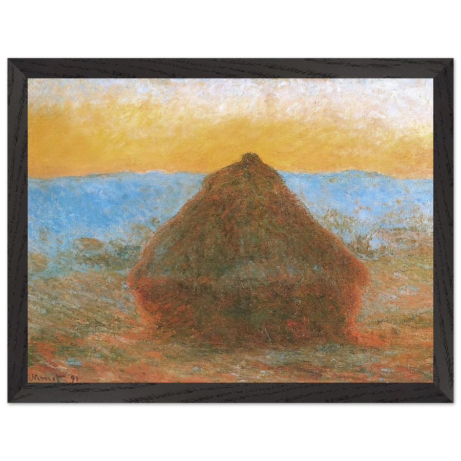 Grainstack by Claude Monet — Framed art print at Zephyeer