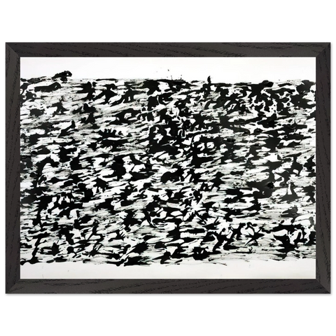 Untitled Chinese Ink Drawing - 1961 by Henri Michaux — Framed art print at Zephyeer