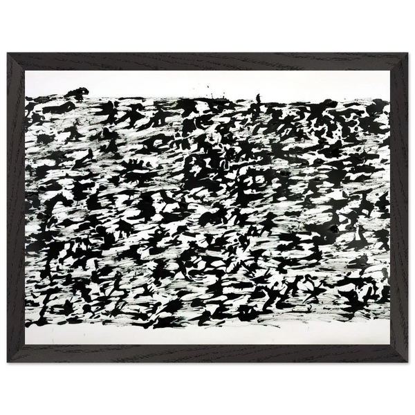 Untitled Chinese Ink Drawing - 1961 by Henri Michaux — Framed art print at Zephyeer