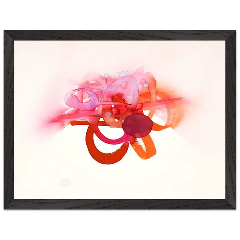 UNTITLED RED ORANGE AND PINK by Luis Feito — Framed art print at Zephyeer