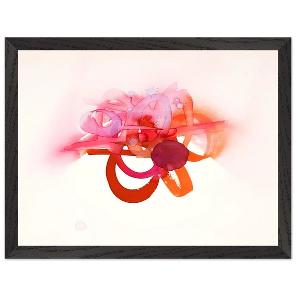 UNTITLED RED ORANGE AND PINK by Luis Feito — Framed art print at Zephyeer