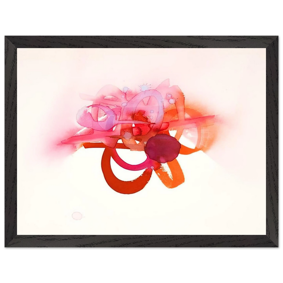 UNTITLED RED ORANGE AND PINK by Luis Feito — Framed art print at Zephyeer
