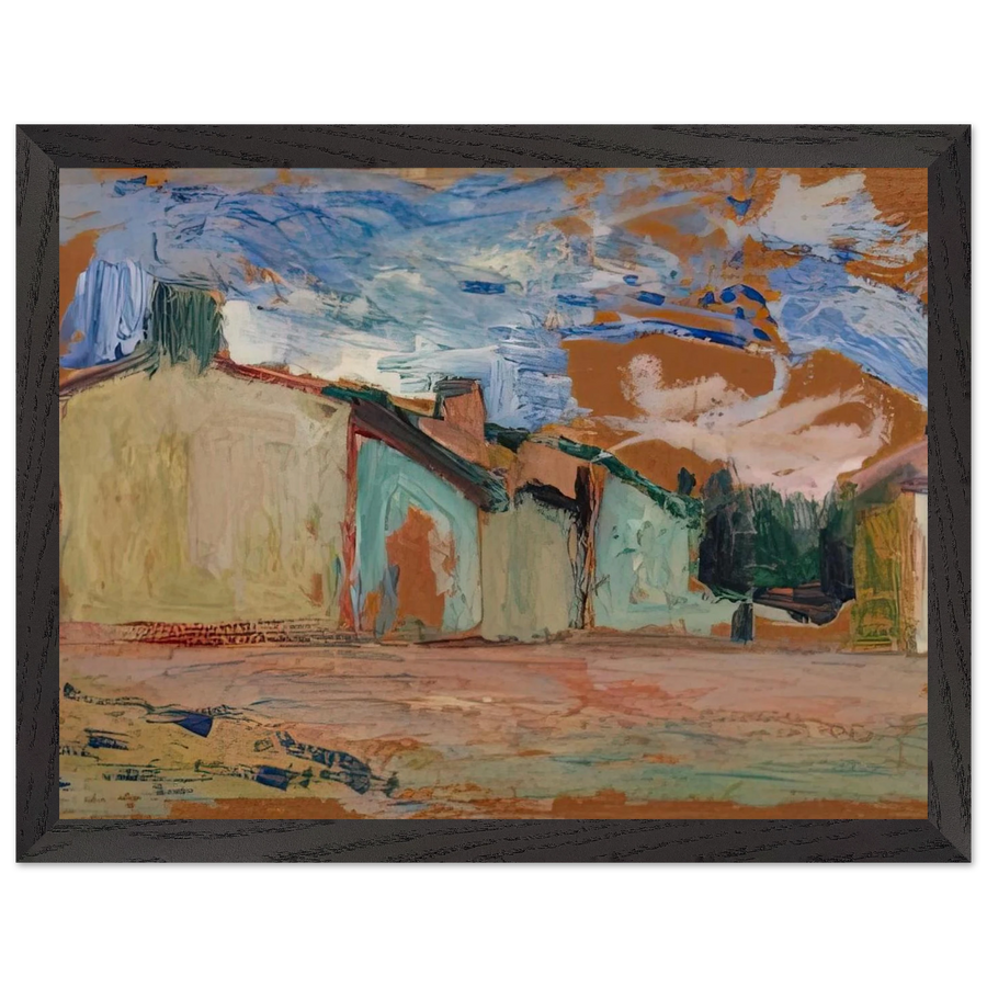 HOUSES FENOUILLET 1898 by Henri Matisse — Framed art print at Zephyeer