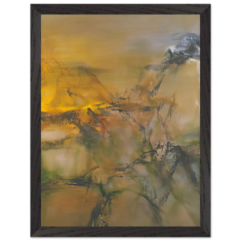 1 07 2001 2001 by Zao Wou-Ki — Framed art print at Zephyeer