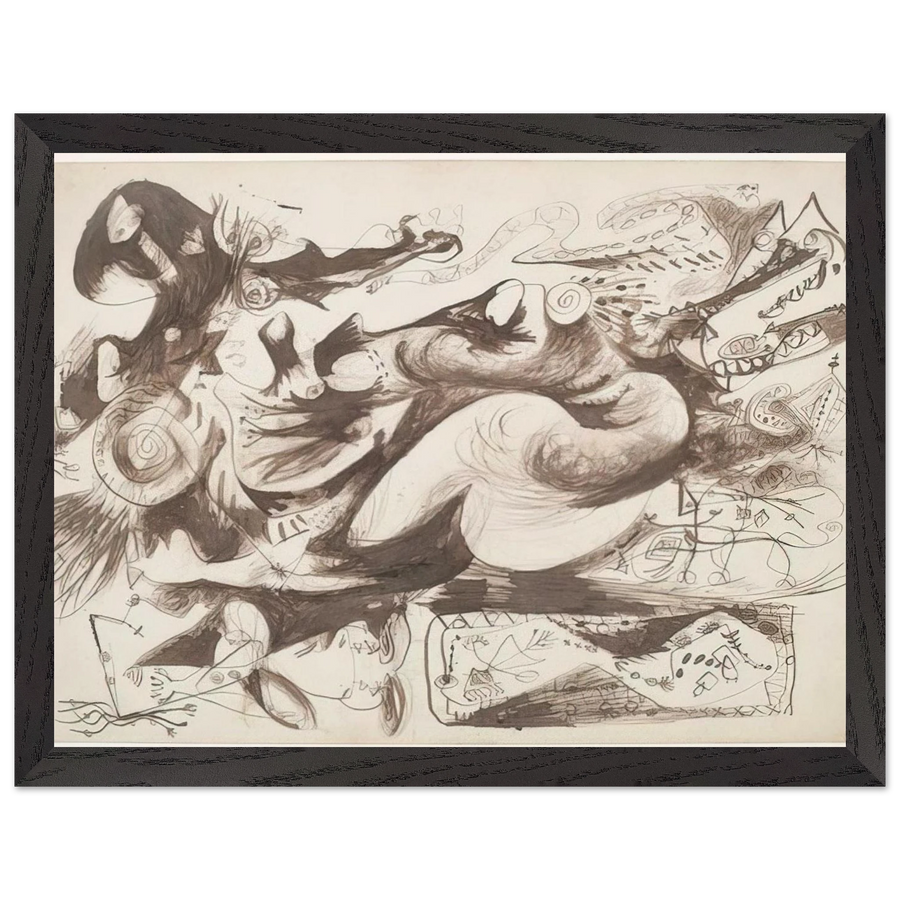 UNTITLED O CONNOR THAW 770 by Jackson Pollock — Framed art print at Zephyeer