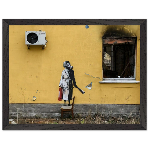 HOSTOMEL PROSKURIVSKA 2 2022 by Banksy — Framed art print at Zephyeer