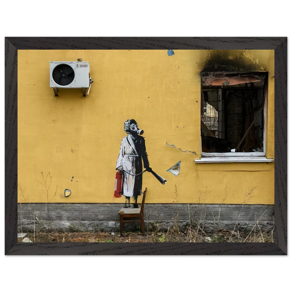 HOSTOMEL PROSKURIVSKA 2 2022 by Banksy — Framed art print at Zephyeer