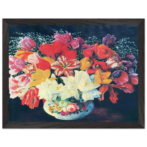 GRAND BOUQUET OF TULIPS 1952 by Moise Kisling — Framed art print at Zephyeer