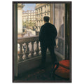 MAN AT THE WINDOW 1875 by Gustave Caillebotte — Framed art print at Zephyeer
