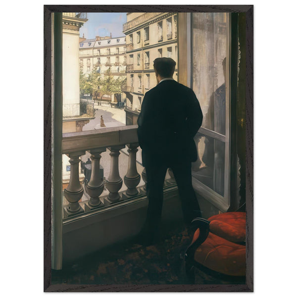 MAN AT THE WINDOW 1875 by Gustave Caillebotte — Framed art print at Zephyeer