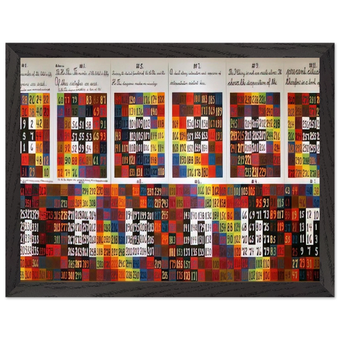 Twelve Events in a Dual Universe - 1978 by Alfred Jensen — Framed art print at Zephyeer