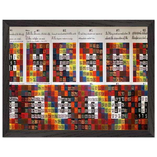 Twelve Events in a Dual Universe - 1978 by Alfred Jensen — Framed art print at Zephyeer