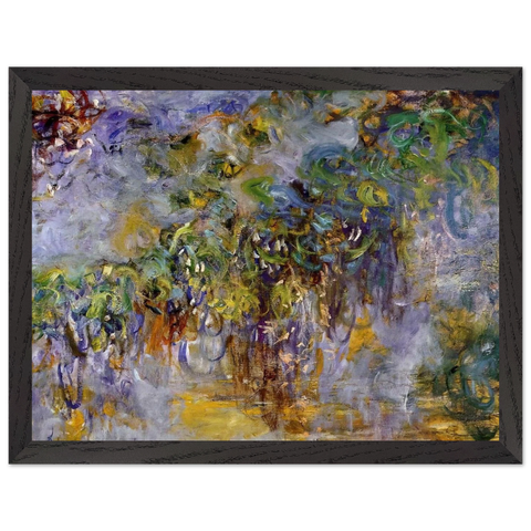 Wisteria right half by Claude Monet — Framed art print at Zephyeer