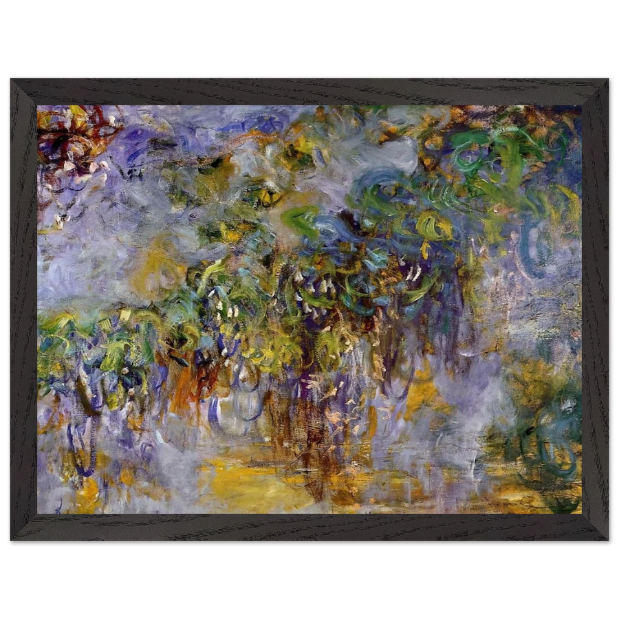 Wisteria right half by Claude Monet — Framed art print at Zephyeer