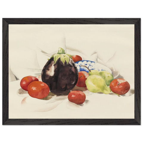 Eggplant and Tomatoes - 1926 by Charles Demuth — Framed art print at Zephyeer