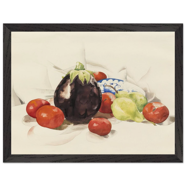 Eggplant and Tomatoes - 1926 by Charles Demuth — Framed art print at Zephyeer