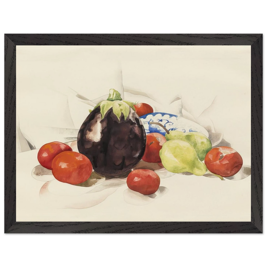 Eggplant and Tomatoes - 1926 by Charles Demuth — Framed art print at Zephyeer