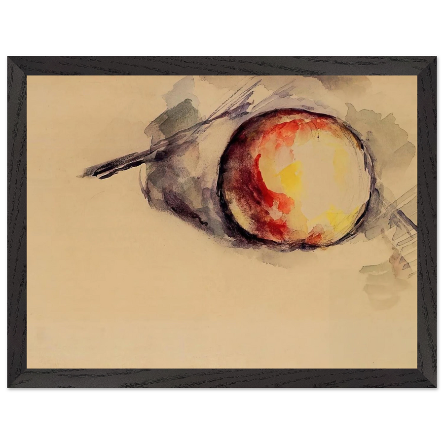 Study of an Apple by Paul Cézanne — Framed art print at Zephyeer
