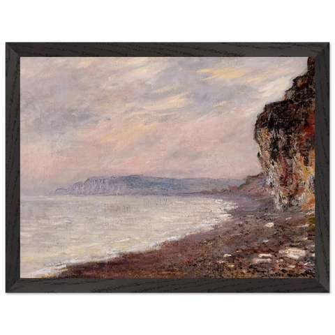 Cliffs at Pourville in the Fog by Claude Monet — Framed art print at Zephyeer