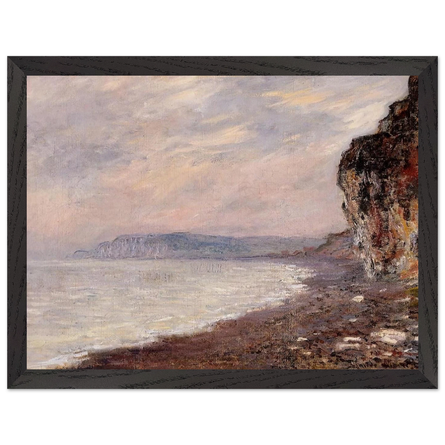 Cliffs at Pourville in the Fog by Claude Monet — Framed art print at Zephyeer