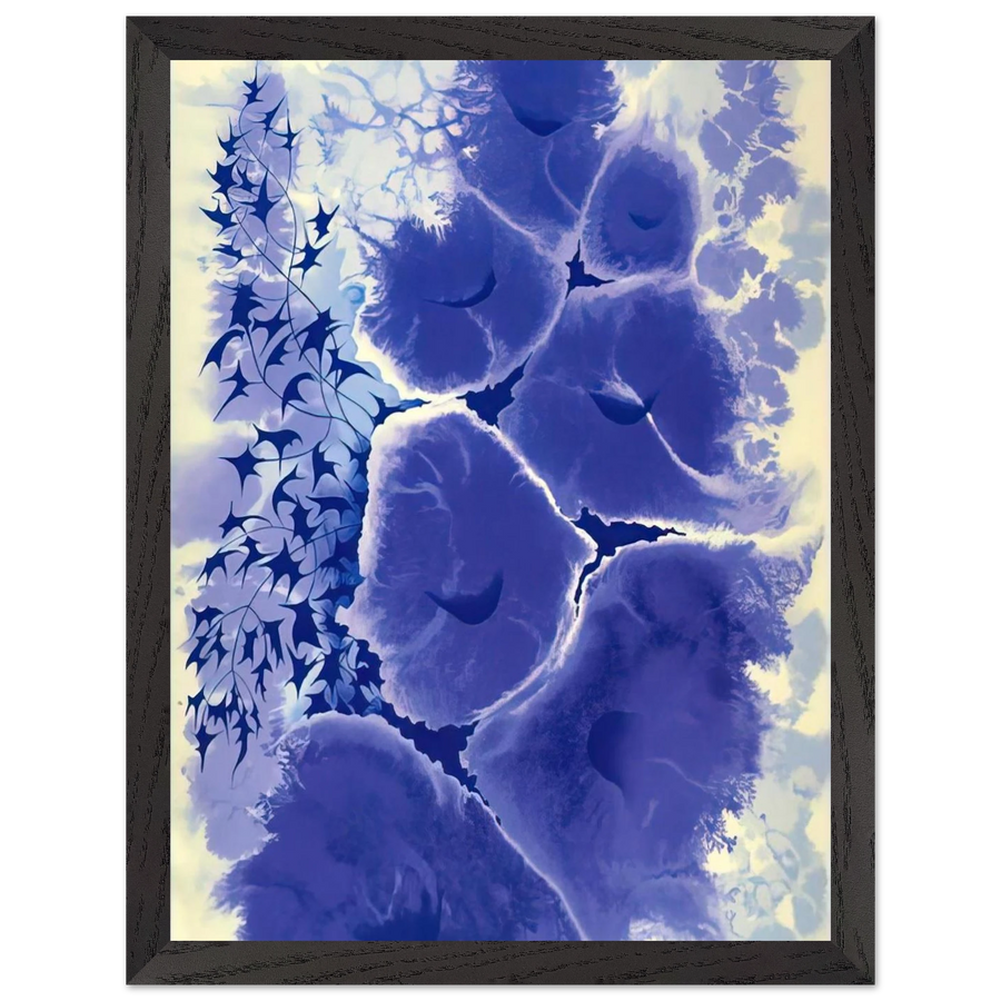 Mauve Floral by Eyvind Earle — Framed art print at Zephyeer