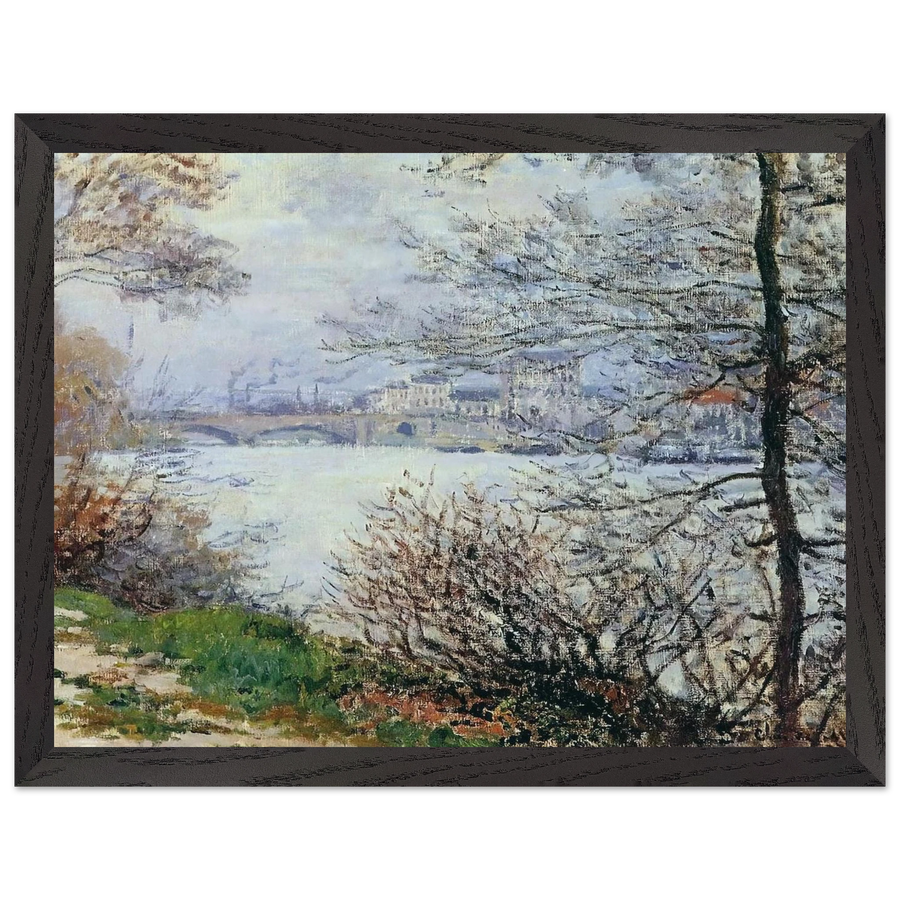 The Banks of the Seine, Ile de la Grande-Jatte by Claude Monet — Framed art print at Zephyeer