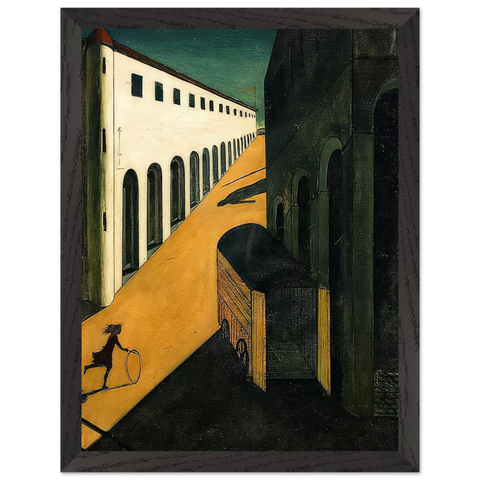 MYSTERY AND MELANCHOLY OF A STREET 1914 by Giorgio de Chirico — Framed art print at Zephyeer