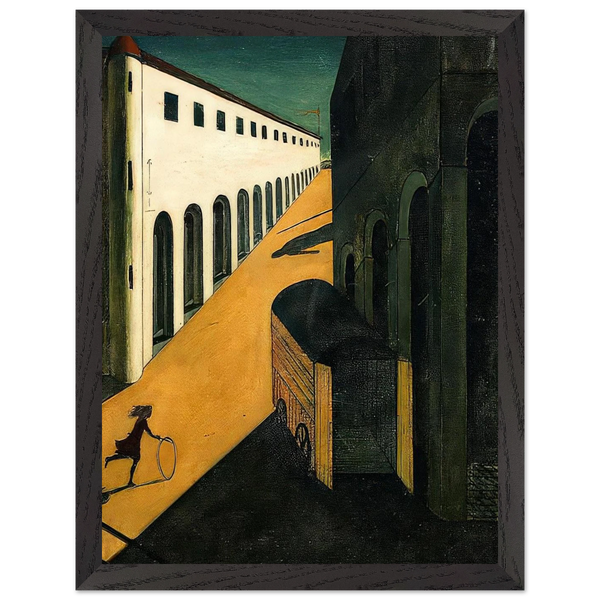 MYSTERY AND MELANCHOLY OF A STREET 1914 by Giorgio de Chirico — Framed art print at Zephyeer