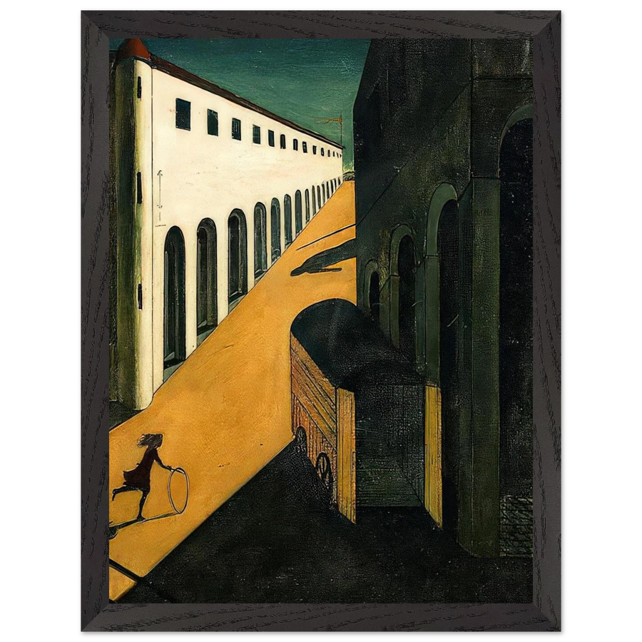 MYSTERY AND MELANCHOLY OF A STREET 1914 by Giorgio de Chirico — Framed art print at Zephyeer