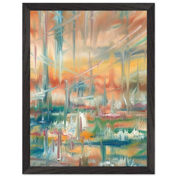 Abstract Composition by Konrad Zuse — Framed art print at Zephyeer
