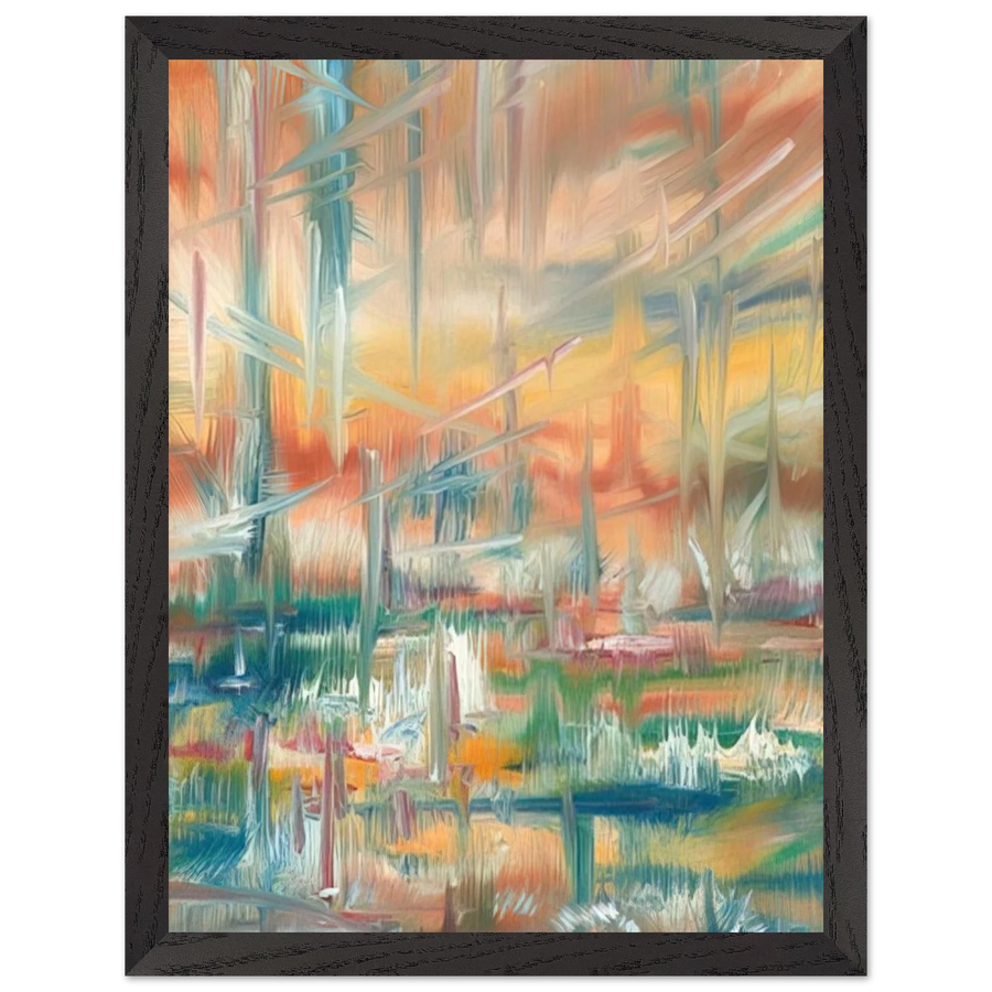 Abstract Composition by Konrad Zuse — Framed art print at Zephyeer