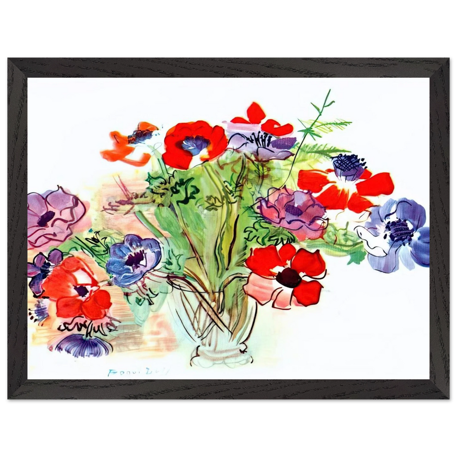 BOUQUET OF FLOWERS 1937 by Raoul Dufy — Framed art print at Zephyeer
