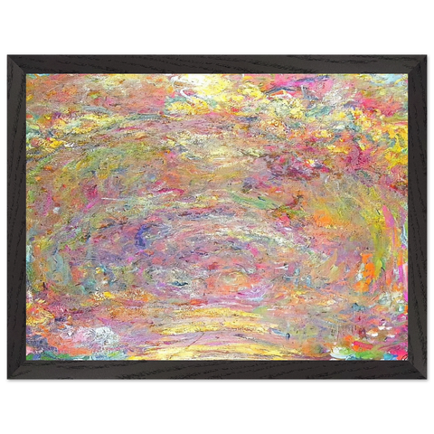 Path under the Rose Trellises by Claude Monet — Framed art print at Zephyeer
