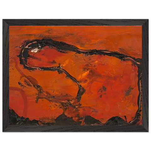 Pega - 1964 by Emil Schumacher — Framed art print at Zephyeer