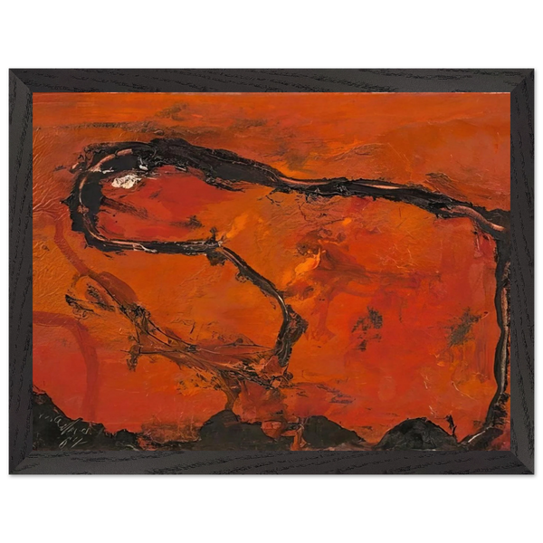 Pega - 1964 by Emil Schumacher — Framed art print at Zephyeer
