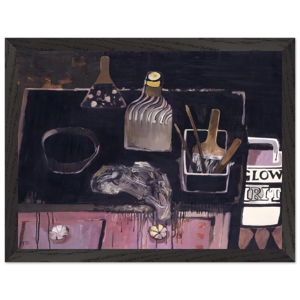 The Etching Table - 1971 by Mary Fedden — Framed art print at Zephyeer