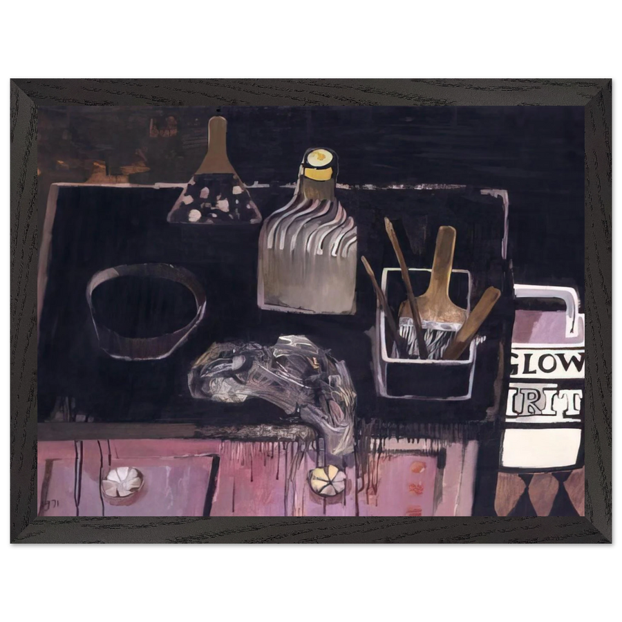 The Etching Table - 1971 by Mary Fedden — Framed art print at Zephyeer