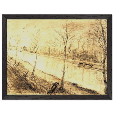 Canal by Vincent van Gogh — Framed art print at Zephyeer