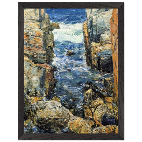The South Gorge, Appledore, Isles of Shoals by Childe Hassam — Framed art print at Zephyeer