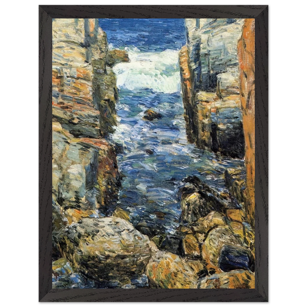 The South Gorge, Appledore, Isles of Shoals by Childe Hassam — Framed art print at Zephyeer