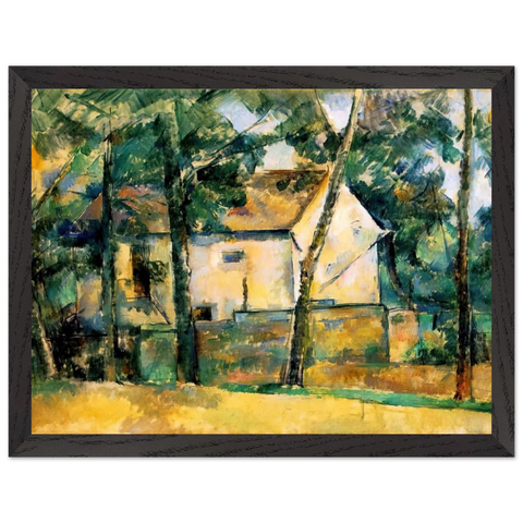 House and Trees by Paul Cézanne — Framed art print at Zephyeer