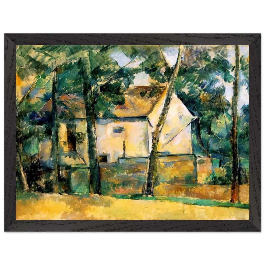 House and Trees by Paul Cézanne — Framed art print at Zephyeer