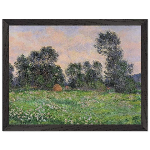 Meadow in Giverny by Claude Monet — Framed art print at Zephyeer